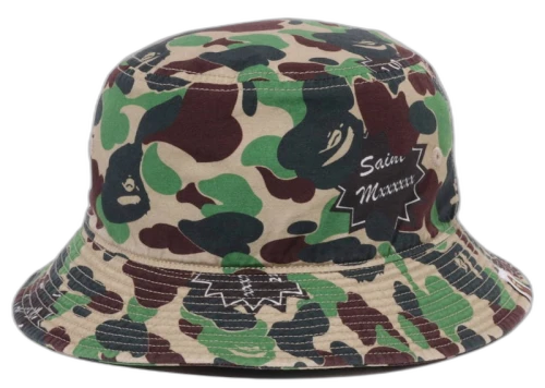 BAPE x Saint Mxxxxxx ABC Camo Bucket Hat Green