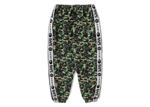 BAPE x Saint Mxxxxxx ABC Camo Track Pants Green