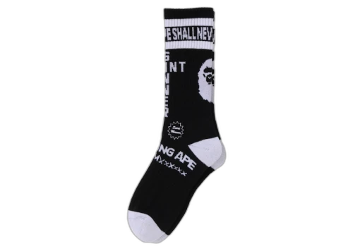 BAPE x Saint Mxxxxxx Socks Charcoal