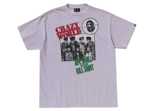 BAPE x Saint Mxxxxxx Speech Tee Gray