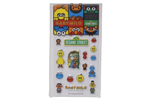 BAPE x Sesame Street 3D Sticker Mutli