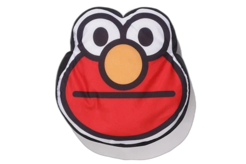 BAPE x Sesame Street Elmo Flat Cushion Red
