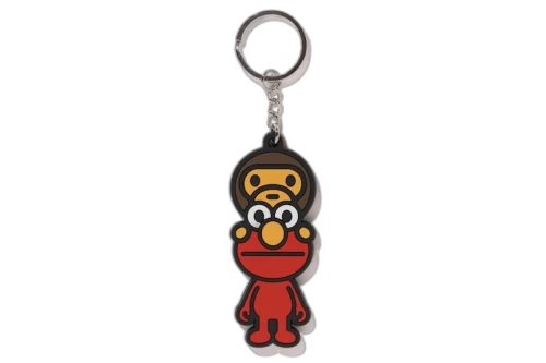 BAPE x Sesame Street Silicon Keychain Red
