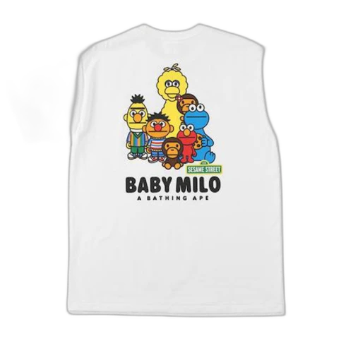 BAPE x Sesame Street Tee White