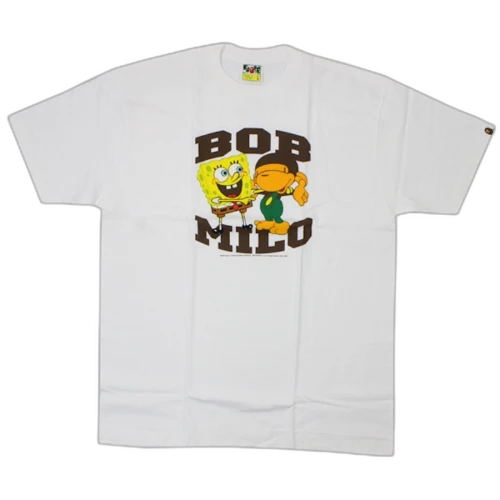 BAPE x Spongebob Milo Bob Tee White
