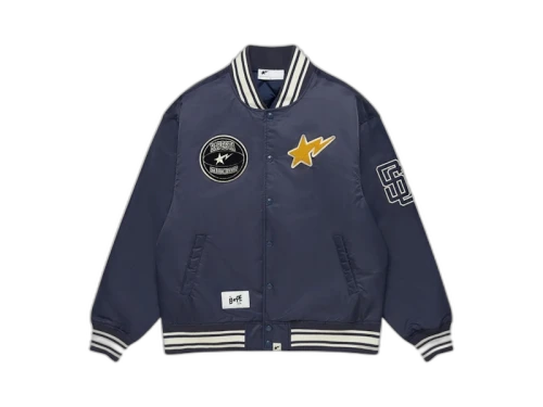 BAPE x Stadium Goods Varsity Jacket Navy