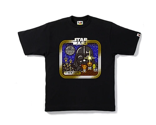 BAPE x Star Wars A New Hope Tee Black