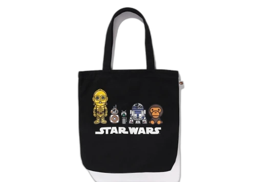 BAPE x Star Wars Droid Tote Bag Black