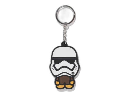 BAPE x Star Wars First Order Mask Keychain White