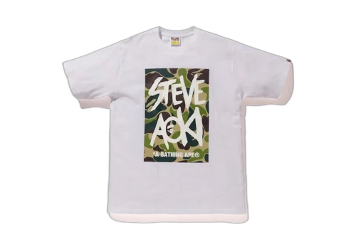 BAPE x Steve Aoki Tee White