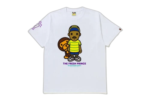 BAPE x The Fresh Prince Baby Milo Tee White