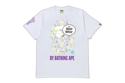 BAPE x The Fresh Prince Tee White