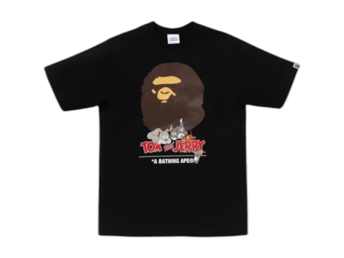 BAPE x Tom And Jerry 85th Ape Head II Tee Black
