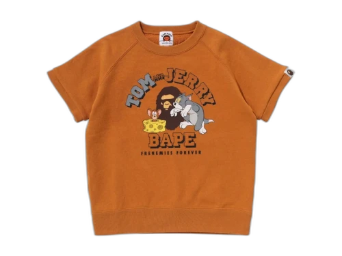 BAPE x Tom And Jerry Kids 85th Relaxed Fit Sweat Tee Yellow