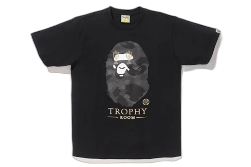 BAPE X Trophy Room Ape Head Tee Black