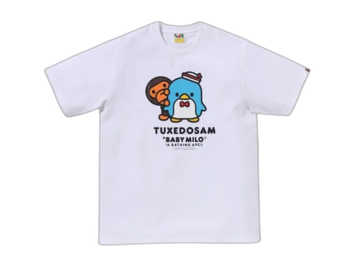 BAPE x TuxedoSam Baby Milo Tee White