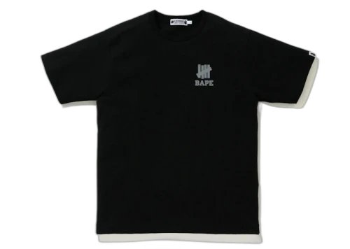 BAPE x Undefeated Ape Head Tee Black