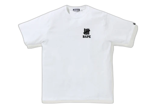 BAPE x Undefeated Ape Head Tee White