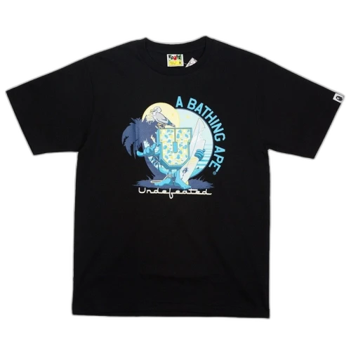 BAPE x Undefeated Surfer Tee Black