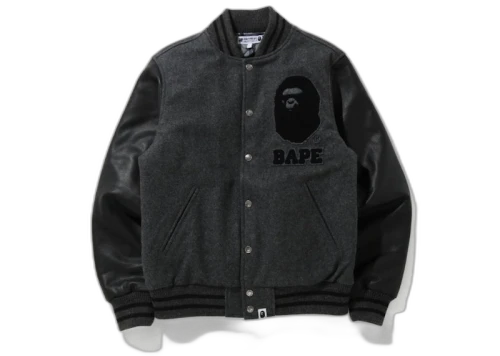BAPE x Undefeated Varisty Jacket Black/Gray