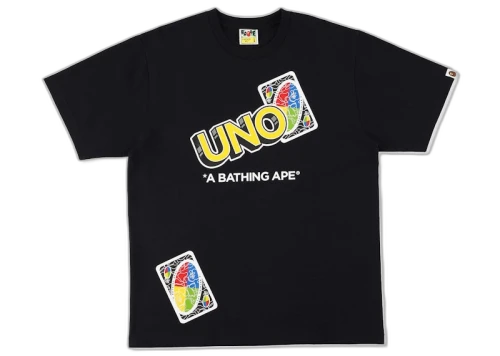 BAPE x UNO Tee Black