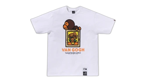 BAPE x Van Gogh Museum Baby Milo Tee White