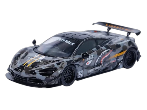 BAPE XLBWK Mini GT ABC Camo McLarren 720S 1/64 Black