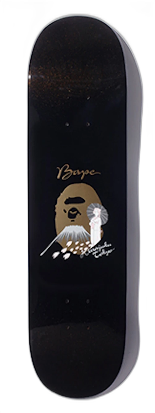 BAPE XXV Japanese Lacquered Skateboard Deck Black