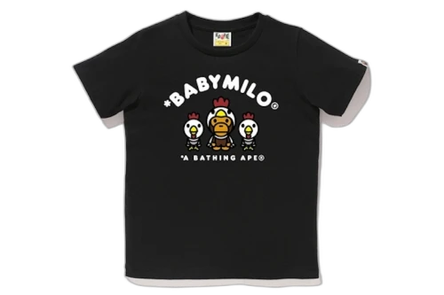 BAPE Year of Rooster Milo Tee (Ladies) Black
