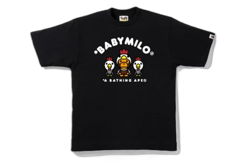 BAPE Year of Rooster Milo Tee Black