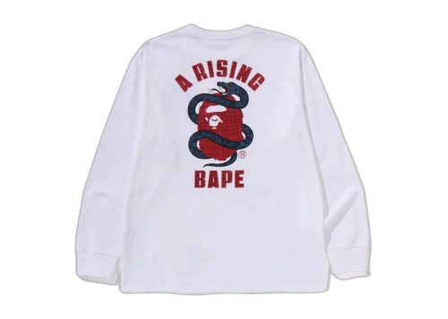BAPE Year Of Snake L/S Tee White