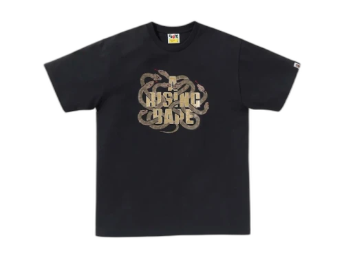BAPE Year Of Snake Tee Black