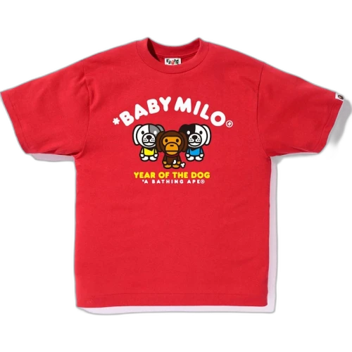 BAPE Year of the Dog Milo Tee Tee Red