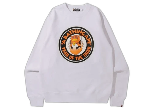 BAPE Year of the Tiger Crew White