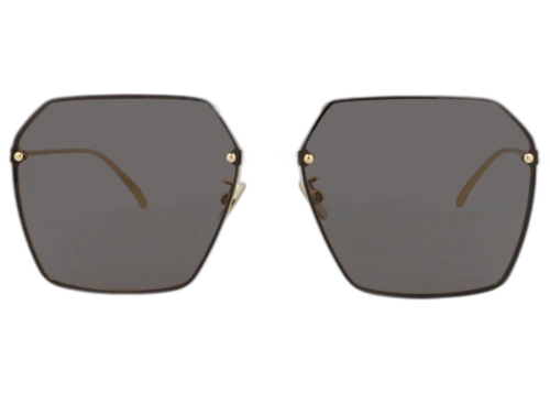 Bottega Veneta Aviator Frame Metal Sunglasses BV1045S-30008546-001 Gold Gold Grey