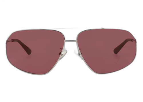 Bottega Veneta Aviator Frame Metal Sunglasses BV1194S-30013683-003 Silver Silver Violet