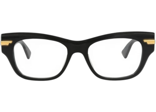 Bottega Veneta Cat Eye Frame Acetate Optical Frames BV1152O-30013163-001 Black Black Transparent
