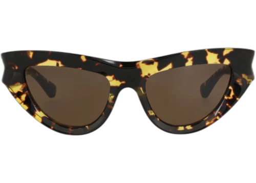 Bottega Veneta Cat Eye Frame Recycled Acetate Sunglasses BV1220S-30014268-002 Havana Havana Brown