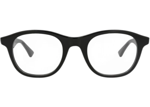 Bottega Veneta Round Frame Acetate Optical Frames BV1130O-30011520-001 Black Black Transparent