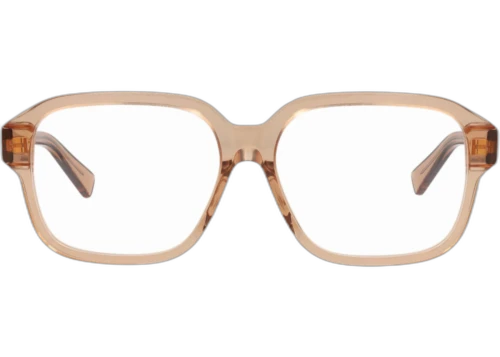 Bottega Veneta Round Frame Recycled Acetate Optical Frames BV1295O-30015225-003 Brown Brown Transparent