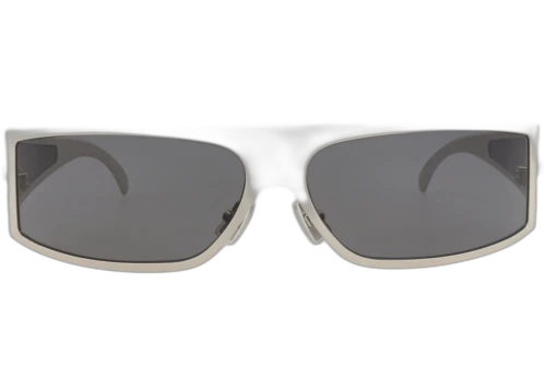 Bottega Veneta Shield Frame Metal Sunglasses BV1275S-30014775-002 Silver Silver Grey