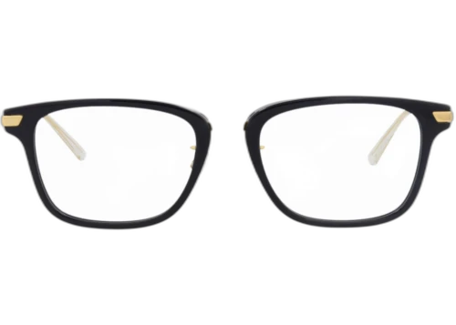 Bottega Veneta Square Frame Acetate Optical Frames BV1075OA-30009058-003 Blue Gold Transparent