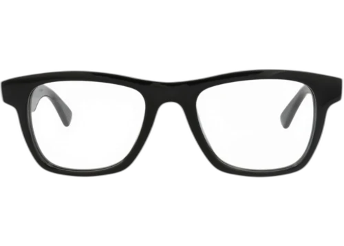 Bottega Veneta Square Frame Acetate Optical Frames BV1120O-30011521-001 Black Black Transparent