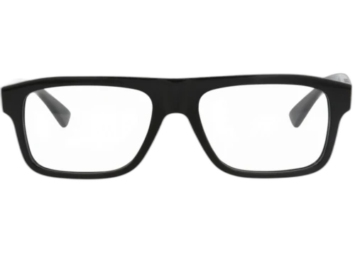 Bottega Veneta Square Frame Acetate Optical Frames BV1156O-30013155-001 Black Black Transparent