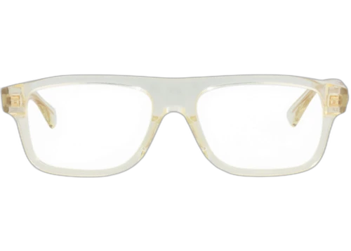 Bottega Veneta Square Frame Acetate Optical Frames BV1156O-30013155-003 Beige Beige Transparent