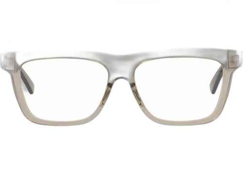 Bottega Veneta Square Frame Recycled Acetate Optical Frames BV1227O-30014278-009 Brown Brown Transparent