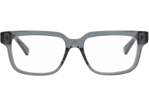 Bottega Veneta Square Frame Recycled Acetate Optical Frames BV1256O-30014566-009 Grey Grey Transparent