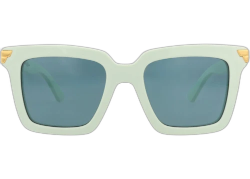 Bottega Veneta Square Frame Recycled Acetate Sunglasses BV1005S-30008310-011 Green Green Green