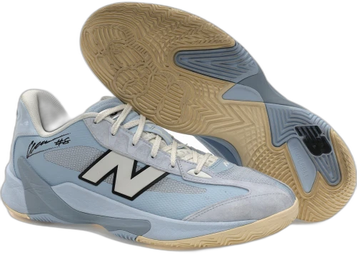 2026 NBA Summer League Caleb Wilson Autographed Game-Used Rookie Season New Balance Sample Baby Blue/White (Size 16)
