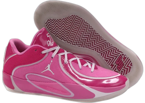 2026 NBA Summer League Carter Bryant Autographed Game-Used Rookie Season Jordan Tatum 4 Pink (Size 15)